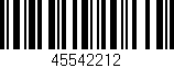 Código de barras (EAN, GTIN, SKU, ISBN): '45542212'