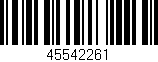 Código de barras (EAN, GTIN, SKU, ISBN): '45542261'