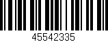 Código de barras (EAN, GTIN, SKU, ISBN): '45542335'