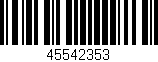 Código de barras (EAN, GTIN, SKU, ISBN): '45542353'