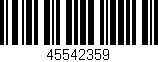 Código de barras (EAN, GTIN, SKU, ISBN): '45542359'