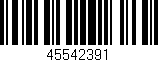 Código de barras (EAN, GTIN, SKU, ISBN): '45542391'