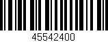 Código de barras (EAN, GTIN, SKU, ISBN): '45542400'