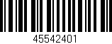 Código de barras (EAN, GTIN, SKU, ISBN): '45542401'
