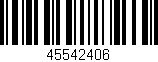 Código de barras (EAN, GTIN, SKU, ISBN): '45542406'