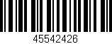 Código de barras (EAN, GTIN, SKU, ISBN): '45542426'