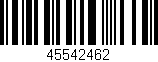 Código de barras (EAN, GTIN, SKU, ISBN): '45542462'