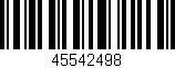 Código de barras (EAN, GTIN, SKU, ISBN): '45542498'