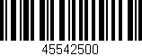Código de barras (EAN, GTIN, SKU, ISBN): '45542500'