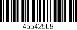 Código de barras (EAN, GTIN, SKU, ISBN): '45542509'