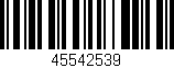Código de barras (EAN, GTIN, SKU, ISBN): '45542539'