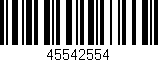Código de barras (EAN, GTIN, SKU, ISBN): '45542554'