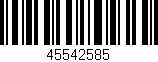 Código de barras (EAN, GTIN, SKU, ISBN): '45542585'