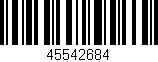 Código de barras (EAN, GTIN, SKU, ISBN): '45542684'