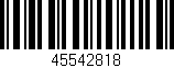 Código de barras (EAN, GTIN, SKU, ISBN): '45542818'