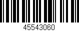 Código de barras (EAN, GTIN, SKU, ISBN): '45543060'