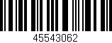 Código de barras (EAN, GTIN, SKU, ISBN): '45543062'