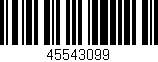 Código de barras (EAN, GTIN, SKU, ISBN): '45543099'