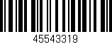 Código de barras (EAN, GTIN, SKU, ISBN): '45543319'