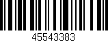 Código de barras (EAN, GTIN, SKU, ISBN): '45543383'