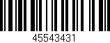 Código de barras (EAN, GTIN, SKU, ISBN): '45543431'