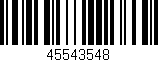 Código de barras (EAN, GTIN, SKU, ISBN): '45543548'