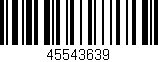 Código de barras (EAN, GTIN, SKU, ISBN): '45543639'