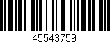 Código de barras (EAN, GTIN, SKU, ISBN): '45543759'