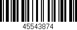 Código de barras (EAN, GTIN, SKU, ISBN): '45543874'