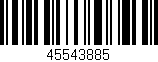 Código de barras (EAN, GTIN, SKU, ISBN): '45543885'