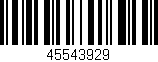 Código de barras (EAN, GTIN, SKU, ISBN): '45543929'