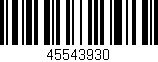 Código de barras (EAN, GTIN, SKU, ISBN): '45543930'