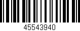 Código de barras (EAN, GTIN, SKU, ISBN): '45543940'