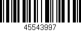 Código de barras (EAN, GTIN, SKU, ISBN): '45543997'