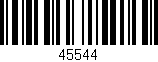 Código de barras (EAN, GTIN, SKU, ISBN): '45544'