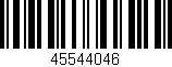 Código de barras (EAN, GTIN, SKU, ISBN): '45544046'
