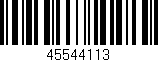 Código de barras (EAN, GTIN, SKU, ISBN): '45544113'