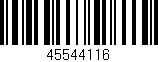 Código de barras (EAN, GTIN, SKU, ISBN): '45544116'