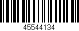 Código de barras (EAN, GTIN, SKU, ISBN): '45544134'