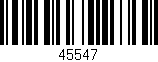 Código de barras (EAN, GTIN, SKU, ISBN): '45547'