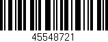 Código de barras (EAN, GTIN, SKU, ISBN): '45548721'