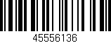 Código de barras (EAN, GTIN, SKU, ISBN): '45556136'