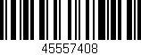Código de barras (EAN, GTIN, SKU, ISBN): '45557408'