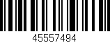 Código de barras (EAN, GTIN, SKU, ISBN): '45557494'