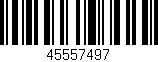 Código de barras (EAN, GTIN, SKU, ISBN): '45557497'