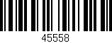 Código de barras (EAN, GTIN, SKU, ISBN): '45558'
