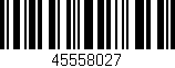 Código de barras (EAN, GTIN, SKU, ISBN): '45558027'