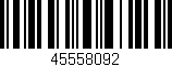 Código de barras (EAN, GTIN, SKU, ISBN): '45558092'