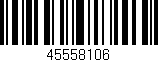 Código de barras (EAN, GTIN, SKU, ISBN): '45558106'