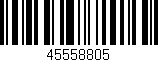 Código de barras (EAN, GTIN, SKU, ISBN): '45558805'